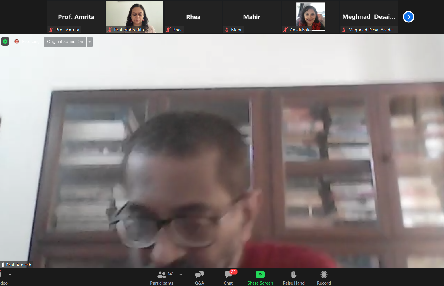 Prof. Amlesh Kanekar conducted the Webinar